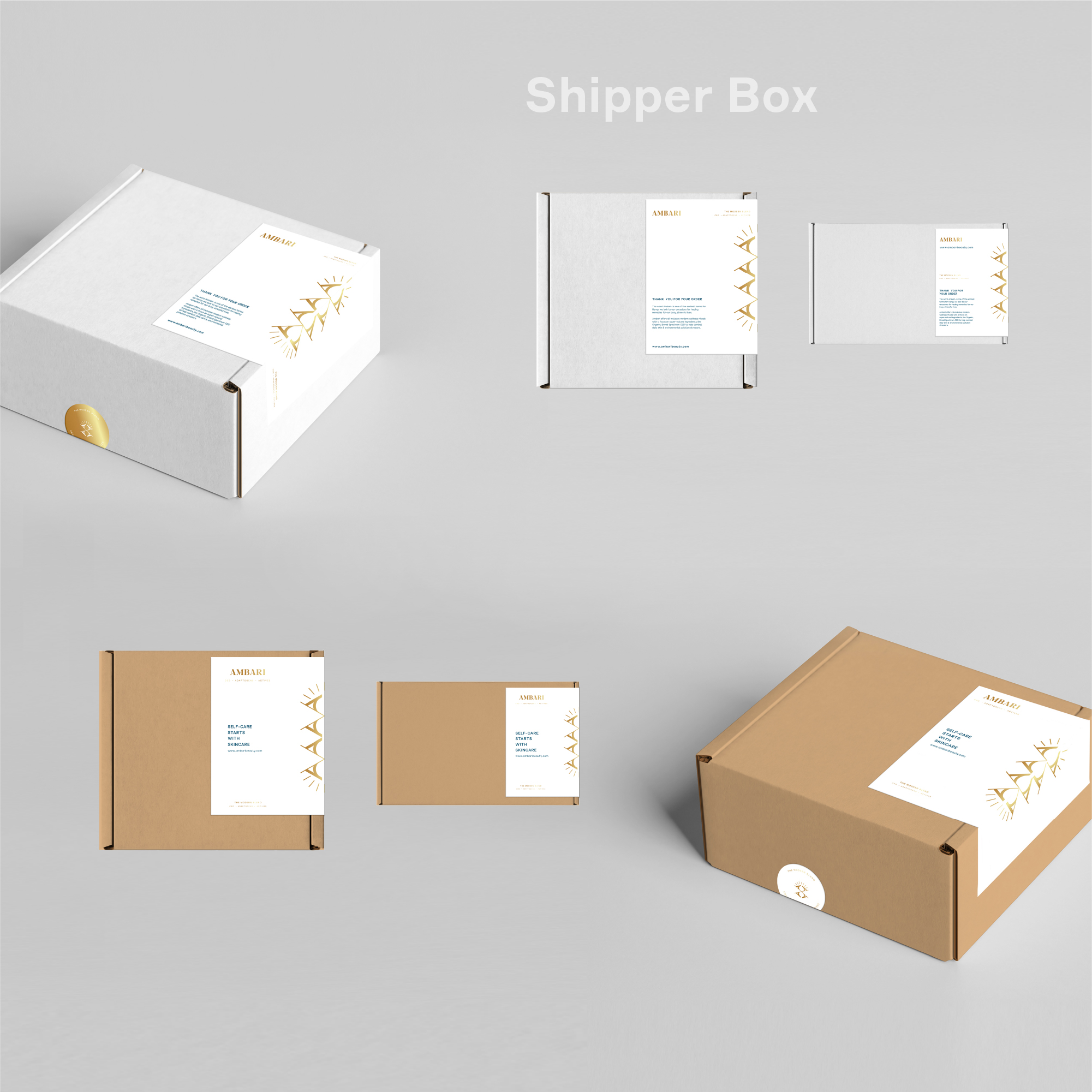 Shipper box packaging design